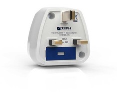 Blue Mėlyna TRAVEL Mėlynas PRZEJŚCIÓWKA ADAPTER SHUCKO -> UK