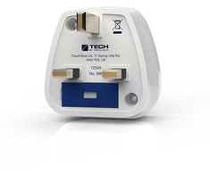 Blue Mėlyna TRAVEL Mėlynas PRZEJŚCIÓWKA ADAPTER SHUCKO -> UK