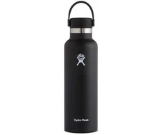 Hydro Flask termo gertuvė su standartiniu Mouth lanksčiu dangteliu, 620 ml – Juodas