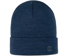 Kepurė Mėlyna gorro BUFF MERINO HEAVYWEIGHT BEANIE SOLID NIGHT Mėlynas