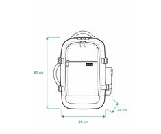 Многофункциональный рюкзак PUCCINI для самолета Темно-синий Easy Pack PM90171-7A