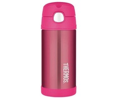 Thermos Vaikiškas termosas su šiaudeliais – rožinis