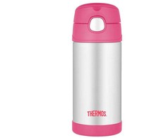 Thermos Vaikiškas termosas su šiaudeliais – rožinis