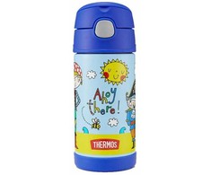 Termosas vaikams Thermos Funtainer su šiaudeliu - Piratas, 355 ml