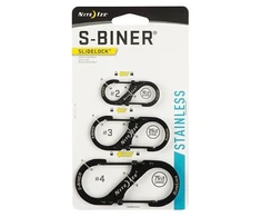Nite Ize S- Biner Rifle SlideLock nerūdijančio plieno 3 vnt.