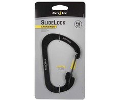 Nite Ize Slidelock #6 karabinas, juodas, 45 kg apkrova