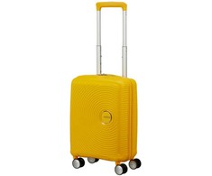 Kelioninis Mažas lagaminas American Tourister Soundbox Pastel Geltona 55cm, S, geltonas