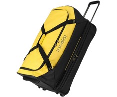 Travelite BASICS 70 cm juodas geltonas išskleidžiamas kelioninis krepšys