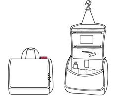 Reisenthel Toiletbag Kosmetinė, taškeliai balti, 3l