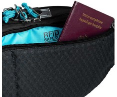 Juosmens krepšys, piniginė Pacsafe ECO su RFID apsauga nuo vagysčių, juoda spalva