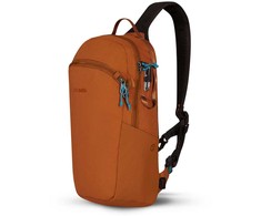 Vienos peties kuprinė, krepšys Pacsafe ECO 12L su RFID apsauga nuo vagysčių, oranžinė spalva