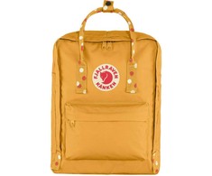 „Fjällräven“ žygio kuprinė „Fjallraven Kanken“ su ochros ir konfeti raštu