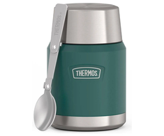 Thermos Icon 470 ml maisto termosas su sulankstomu šaukštu - žalias