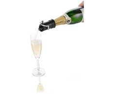 Vacu Vin Vacu Vin Champagne Saver, Juodas, Sidabrinis
