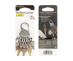 Raktų juosta Nite Ize KeyRack + 6x mikro karabino nerūdijantis plienas (KLK-11- R3)