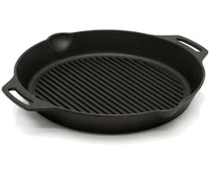 Rifliuota ketaus keptuvė be rankenos Petromax: Dydis - 35cm
