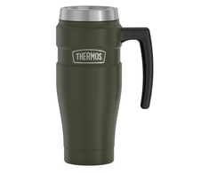 Thermos termokubilas su rankena, 470ml, armijos žalias
