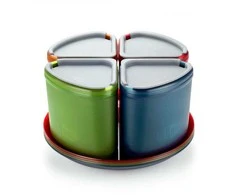 GSI Outdoors Naczynia Infinity 4 asmenų kompaktiški stalai (75420)