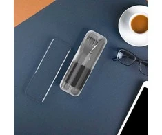 Monbento Rinkinys Travel Cutlery Slim Box juoda