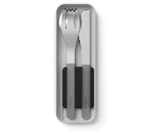Monbento Rinkinys Travel Cutlery Slim Box juoda