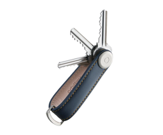 Orbitkey Leather Key Organizer raktų pakabukas, mėlynas