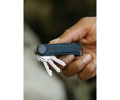„OrbitKey“ – vaškuotos drobės raktų dėklas – tamsiai mėlynas