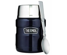 Thermos King 470ml maisto termosas su šaukštu, granato spalvos