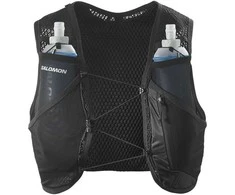 Bėgimo liemenė Salomon Active Skin 4 Set - juoda/metalinė, dydis: M