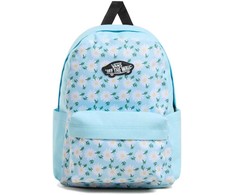 Vans Old Skool Grom kuprinė 18L, skaidriai mėlynos gėlių rašto, vaikams, mokyklinė kuprinė - VN000H56CAU1