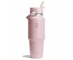 Gertuvė „Hydro Flask“ plataus burnos, lankstaus šiaudelio dangtelio „Tonal Trillium“ kelioninis butelis, 946 ml