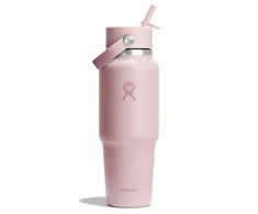 Gertuvė „Hydro Flask“ plataus burnos, lankstaus šiaudelio dangtelio „Tonal Trillium“ kelioninis butelis, 946 ml