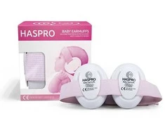 Haspro apsauginės ausinės kūdikiams rožinės BE05G