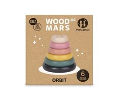 Petite&amp;Mars Wood Of Mars - medinis žaislas, bokštas dėlionė | Orbita