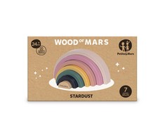 Petite&amp;Mars Wood Of Mars - medinis žaislas, vaivorykštės dėlionė | Žvaigždžių dulkės