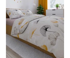 Satino pynimo medvilnės patalynės komplektas, 220x200 cm antklodės užvalkalas su dviem pagalvių užvalkalais, 115 g/m² svoris, minkšta ir patogi patalynė miegui
