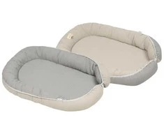 Baby Matex Kūdikio pozicionavimo lizdelis, medvilnės muslino ir vaflinio audinio, minkšti formuojami kraštai, tinkamas kelionėms, 55x80 cm, naujagimiams 0-6-8 mėnesių, kūdikio kokonas