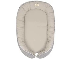 Baby Matex Kūdikio pozicionavimo lizdelis, medvilnės muslino ir vaflinio audinio, minkšti formuojami kraštai, tinkamas kelionėms, 55x80 cm, naujagimiams 0-6-8 mėnesių, kūdikio kokonas