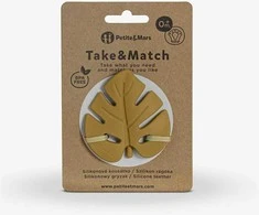 Petite&amp;Mars Take&amp;Match - maistinis silikoninis dantukas | Intensyvi ochra