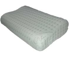 Ortopedinė kontūrinė pagalvė, 30x50 cm, VISCO atminties putos, Silvercare užvalkalas su sidabro jonais, miegui ant šono ir nugaros, ergonominė pagalvė
