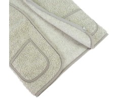 Merino vilnos liemenė, šviesiai pilka, medicinos prietaisas, pooperacinis šildytuvas, reabilitacijos priemonė, XL dydis, terapinė liemenė, nugaros šildytuvas