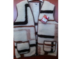 Merino vilnos liemenė, Napoleono raštas, terapinė liemenė, pašildymas po procedūrų, XXXL dydis, pilka ir ruda liemenė, vilnonė liemenė