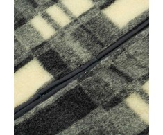 Merino vilnos kimono antklodė, „du viename“ dėvimas užklotas, grafito pilka, 160x200 cm, namų poilsiui ir šildymui, šiltas pledas su rankovėmis