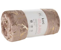 Eurofirany D91/K/GLAMO/BE+Z 150X200 BEIGE+GOLD
