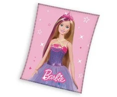 MCU Koc narzuta su mikrofibry 150x200 Barbie lalka rožinė 4173 C23
