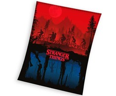 Koc narzuta su mikrofibry 150x200 Stranger Things raudona juoda C24