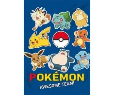 Nintendo Koc polarowy 100x140 Pokemon mėlyna Faro