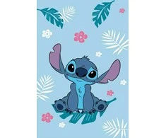 Koc polarowy 100x150 Lilo and Stitch mėlyna JF24