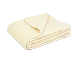 Australijos merinosų vilnos pledas, storas natūralios vilnos užtiesalas, 600 g/m², ekru spalva, 135x200 cm, šiltas pledas vėsiems vakarams, elegantiškas namų dekoras, minkštas vilnos apklotas