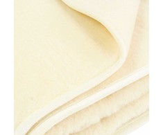 Australijos merinosų vilnos pledas, storas natūralios vilnos užtiesalas, 600 g/m², ekru spalva, 135x200 cm, šiltas pledas vėsiems vakarams, elegantiškas namų dekoras, minkštas vilnos apklotas