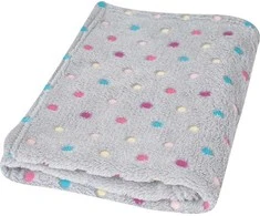 Baby Matex MATEX Vaikiška antklodė MILLY mikropluoštas 75x100 [TB0294_K42] taškeliai pilka